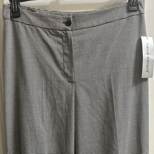 BNWT Harve Benard Black and White Houndstooth Trousers 34” Inseam